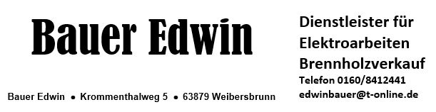 Bild Edwin Bauer Dienstleistungen